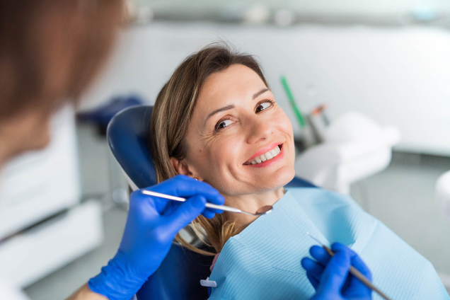 dentist smiling patient